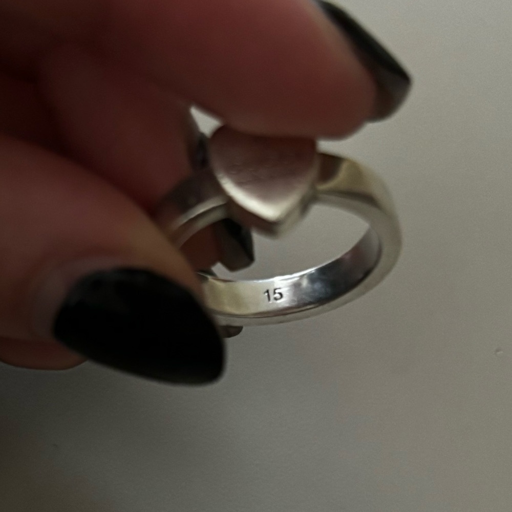 Gucci heart ring size 7